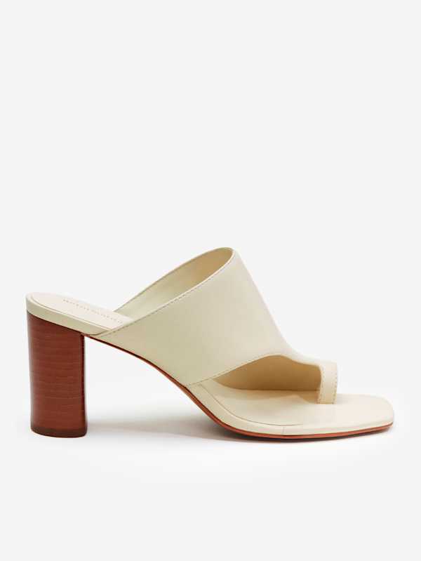 Gibson Heeled Sandal - Almond Leather